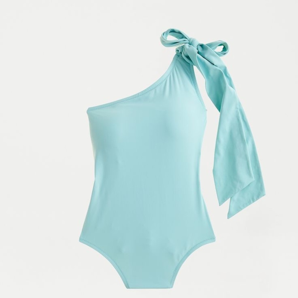 J.Crew one piece shoulder tie swimsuit